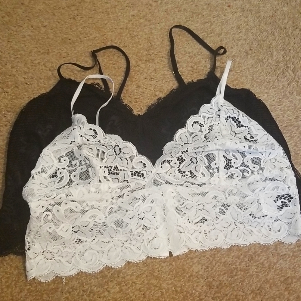 Bralette black and white